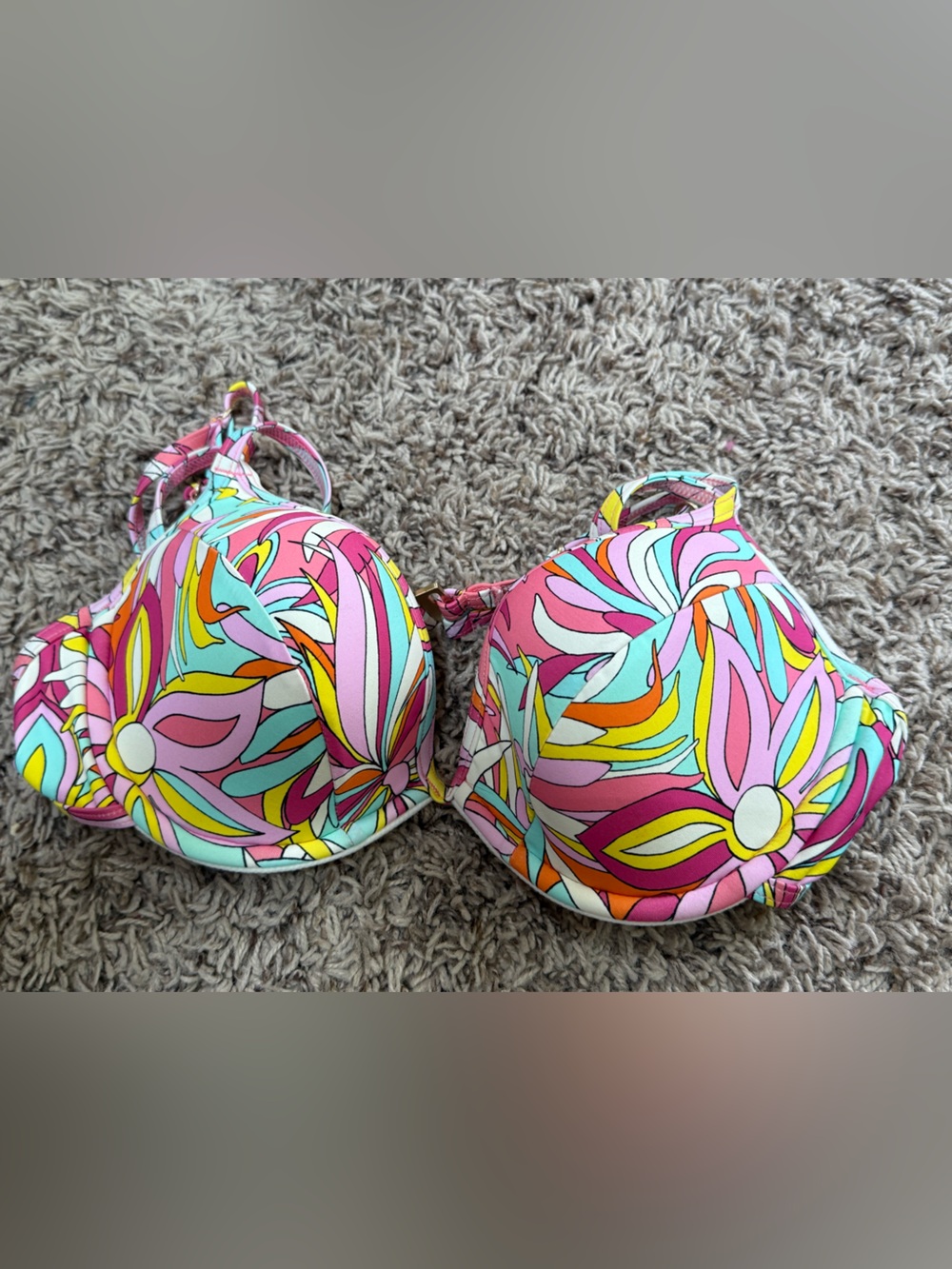 Kate Spade bikini top-anemone floral print (Med)